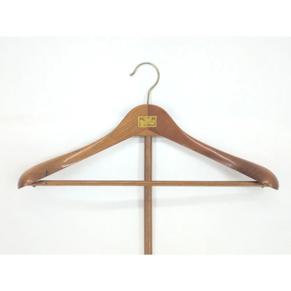 VTG Fitwell Wooden Suit Hanger Detachable Extension Reach Pole RARE  GERMANY